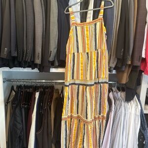 Striped Multicolor Sleeveless Dress